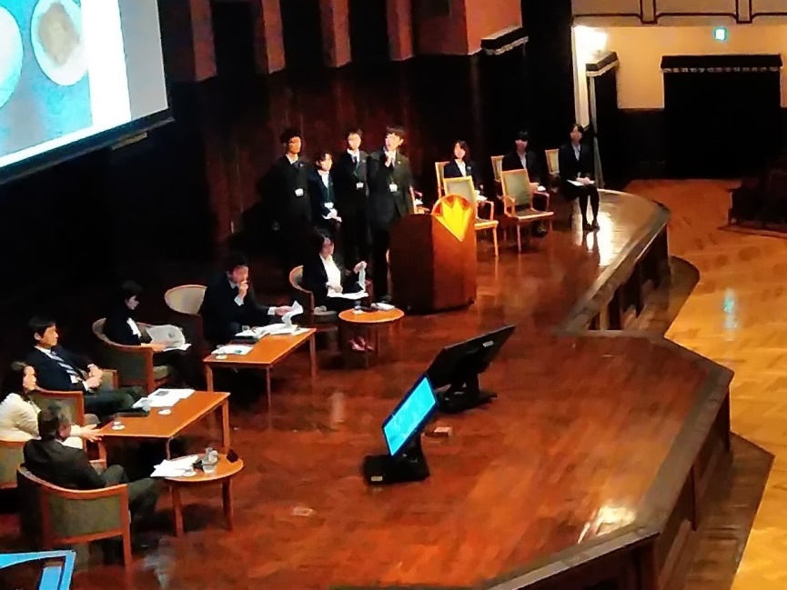 High school students presenting their projects at the 4th AEON Forum, Tokyo, Japan