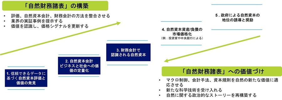 Figure 2: マーケットインフラの変革における5段階のロードマップ(Mountains Group)